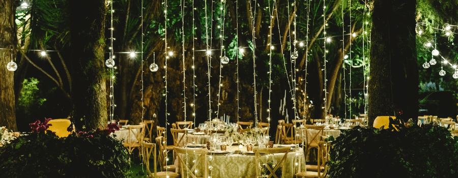 exterior iluminado